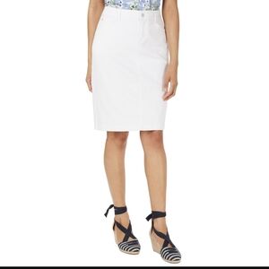 Charter Club NWT Bright White Women's Knee-Length Pencil Skirt Size 8